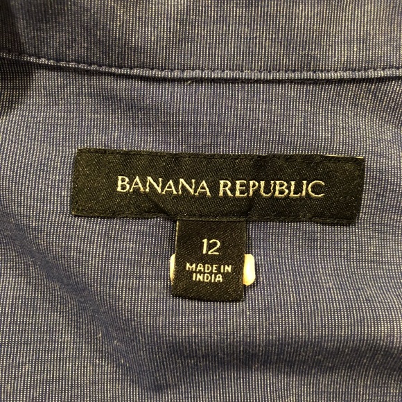 Banana Republic Chambray Dress Size 12 - Picture 6 of 7